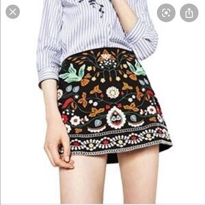 Bbwm boho embroidered skirt.